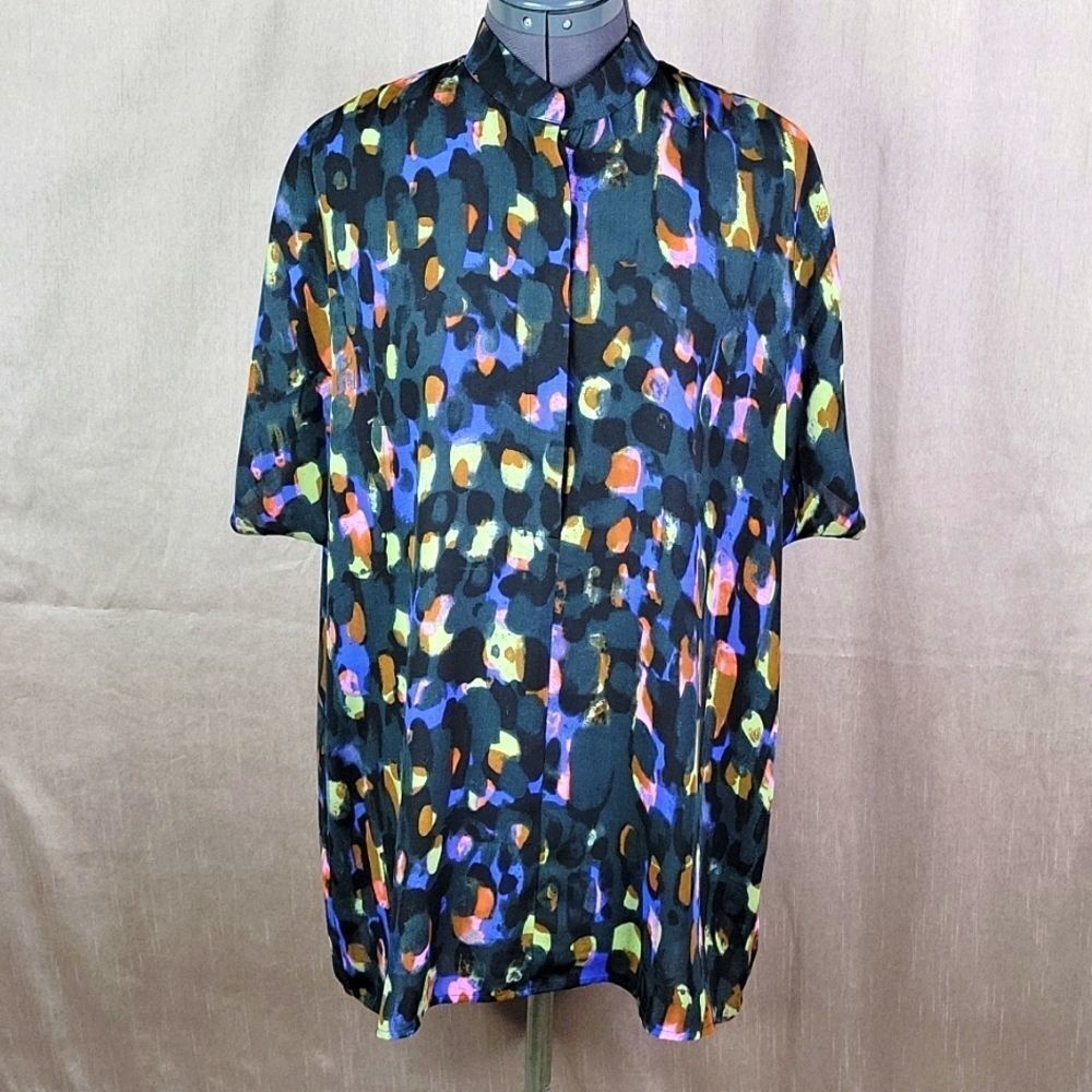 CABI Oversized Multicolored‎ Blouse Medium